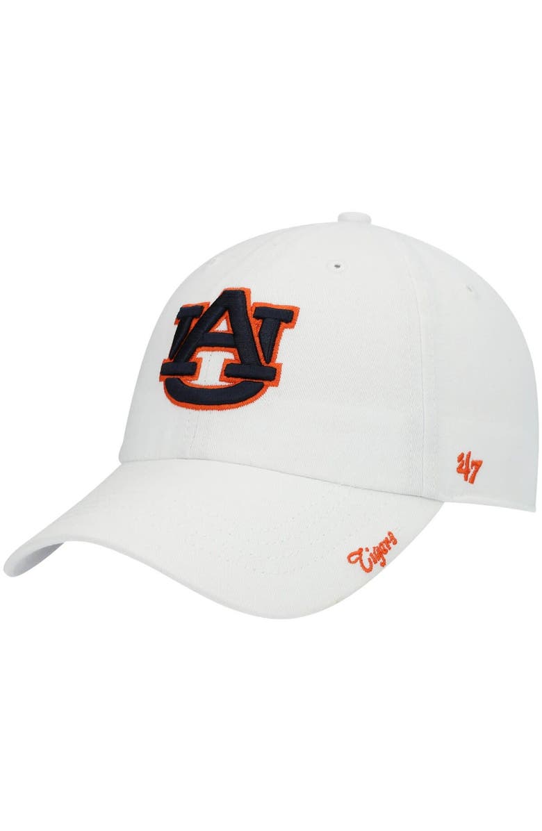 '47 Women's '47 White Auburn Tigers Miata Clean Up Adjustable Hat, Main, color, White
