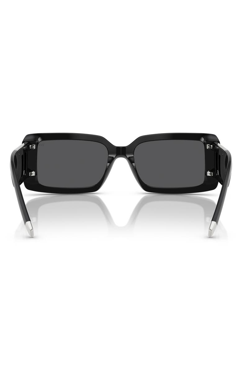 Tiffany & Co. 62mm Oversize Rectangular Sunglasses, Alternate, color, Black