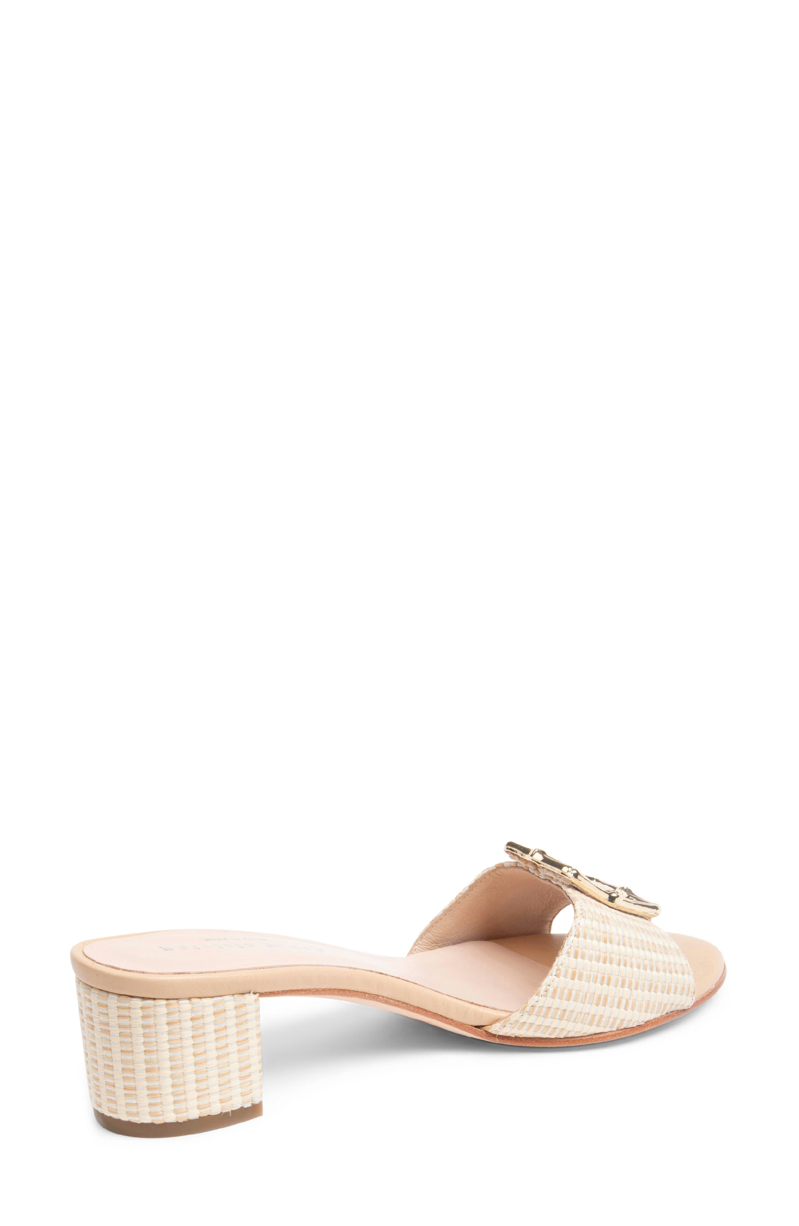 patricia green Riviera Bamboo Buckle Block Heel Slide Sandal, Alternate, color, 