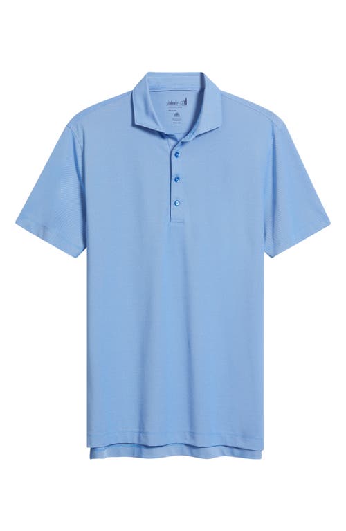 Johnnie-o Clegg Solid Piqué Performance Golf Polo In Blue
