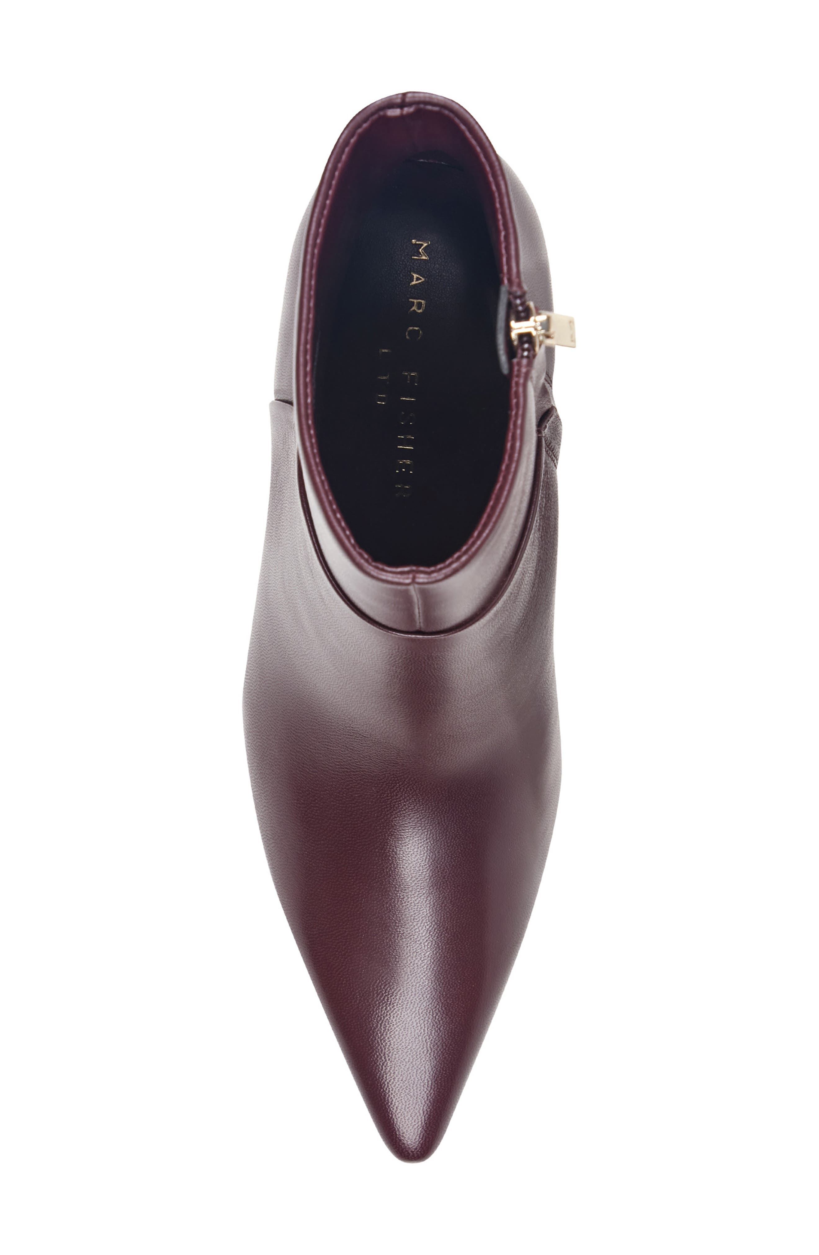 Sasha Pointed Toe Bootie, Alternate, color, DARK RED