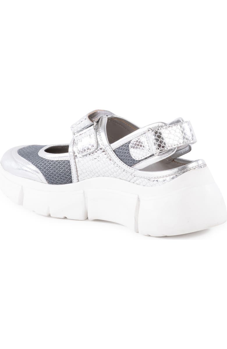 Seychelles Track Star Sneaker, Alternate, color, Silver/ Silver Leather