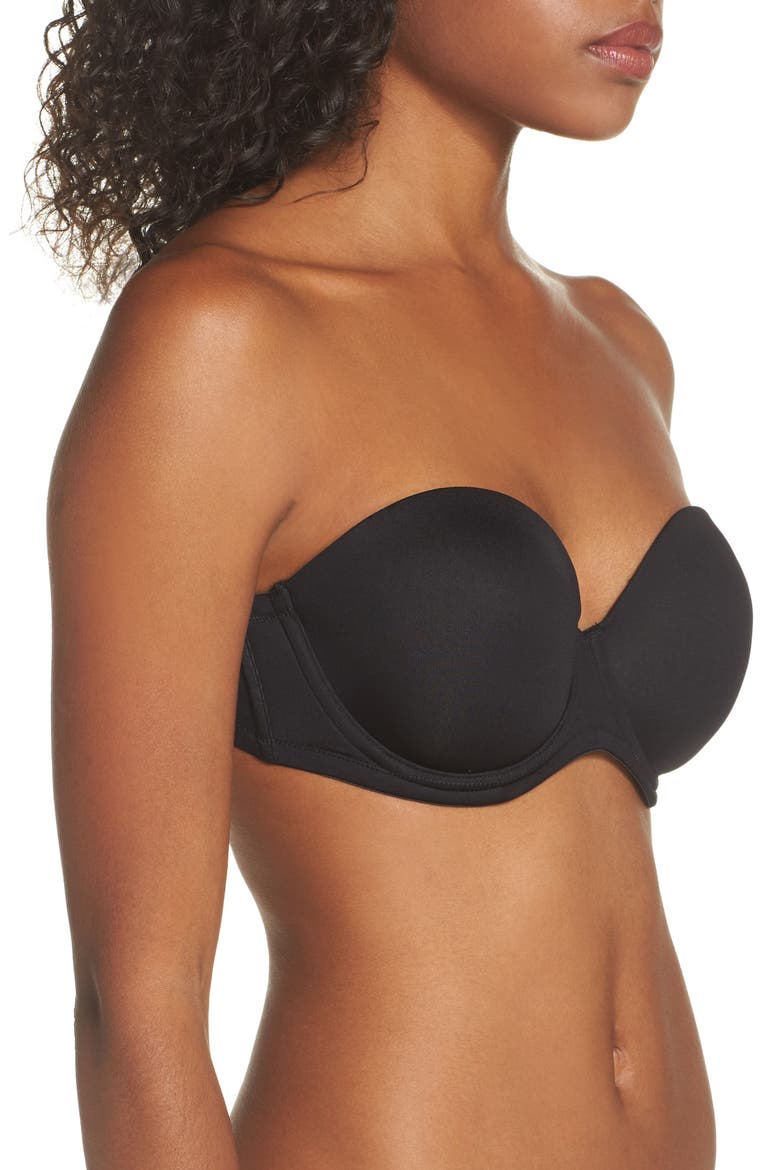 Red Carpet™ Convertible Strapless Bra, Alternate, color, BLACK