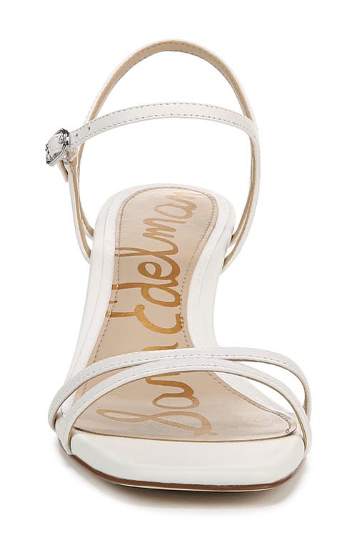Sam Edelman Presley Strappy Sandal In Bright White