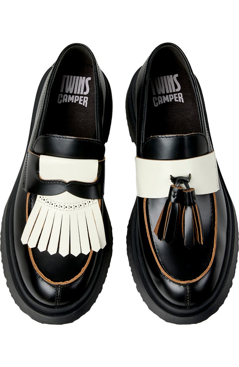 Camper Walden Mismatched Loafer, Alternate, color, New Black