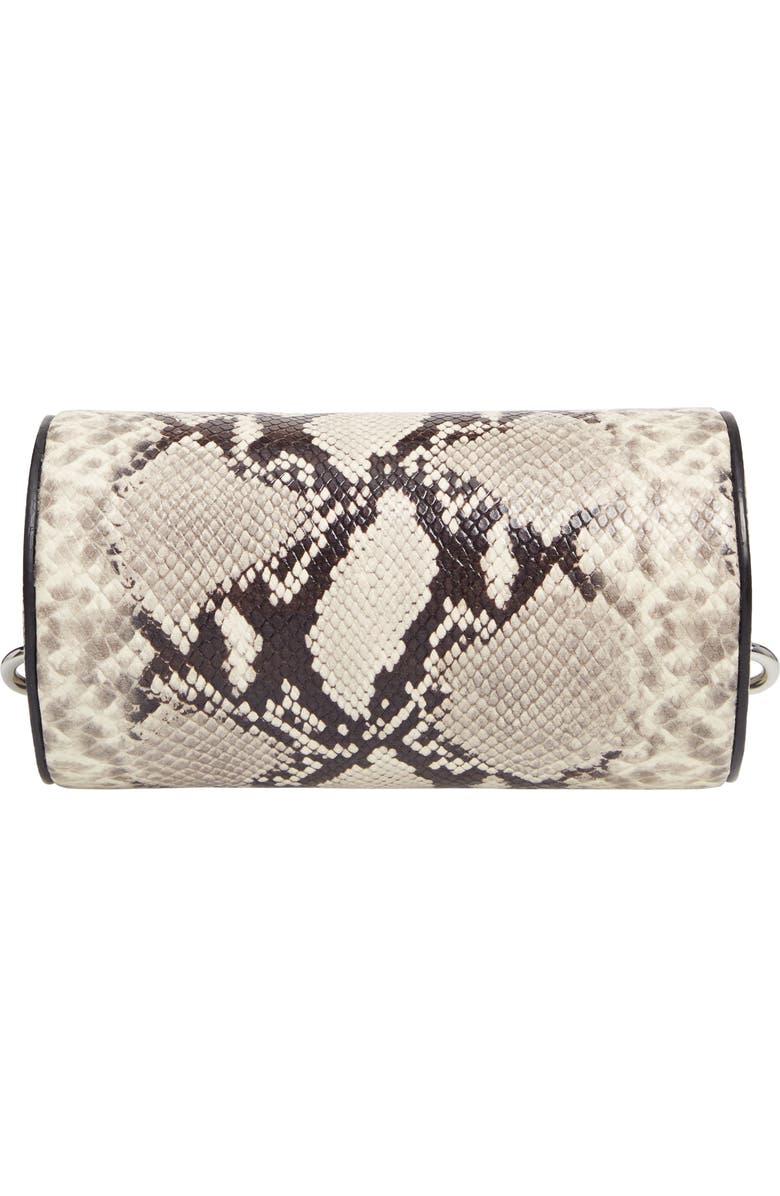 Rebecca Minkoff Python Embossed Leather Barrel Crossbody Bag, Alternate, color,