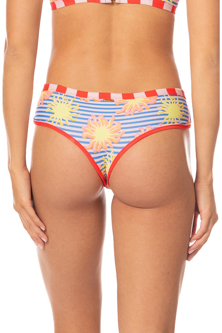 Awake in Light Latin Reversible Bikini Bottoms, Alternate, color, OPEN BLUE