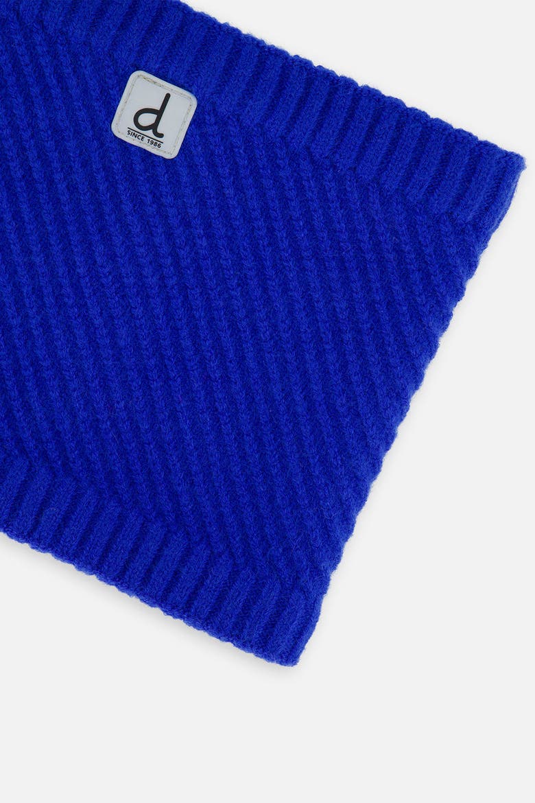 Boy Winter Knit Fleece Lined Stretch Neckwarmer, Alternate, color, Royal Blue