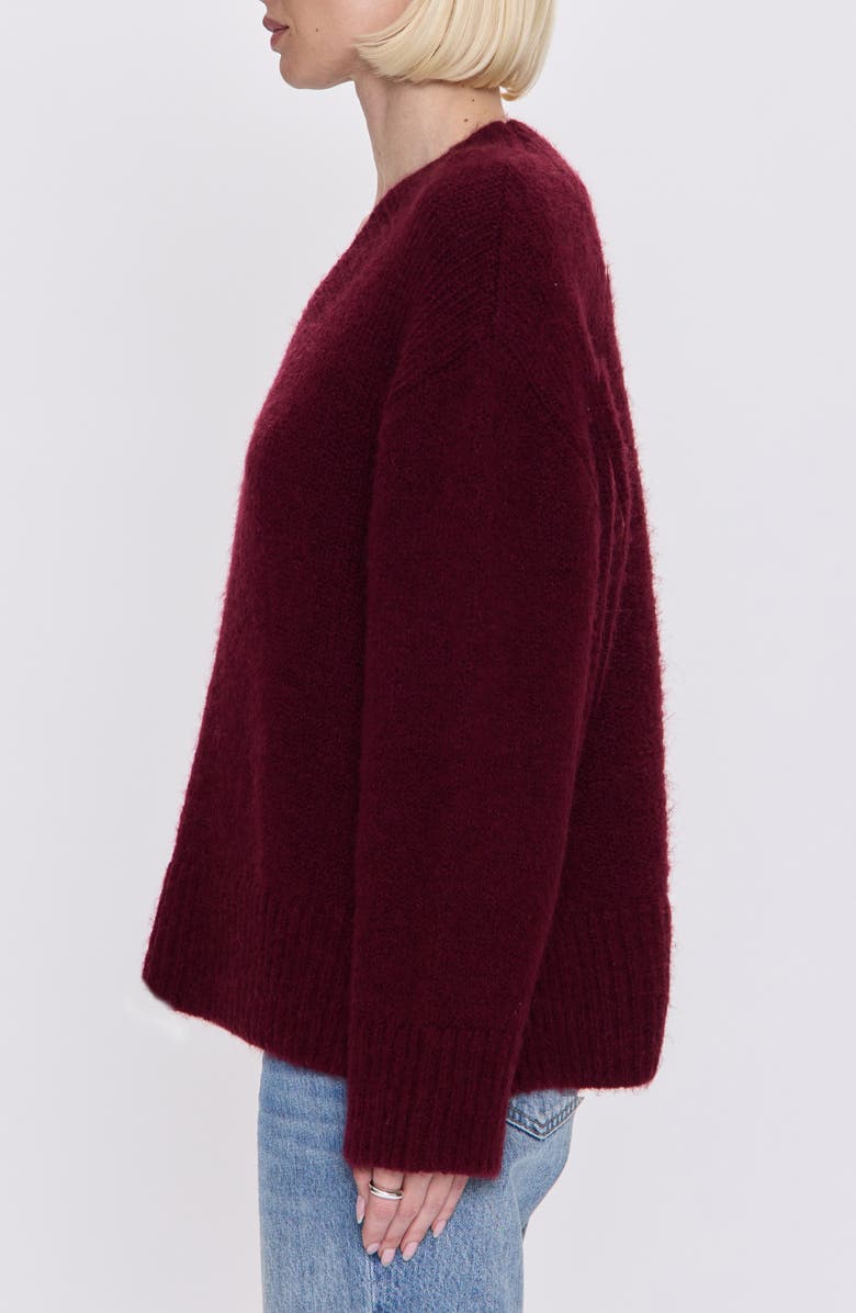 Pistola Talia V-Neck Sweater, Alternate, color, Claret