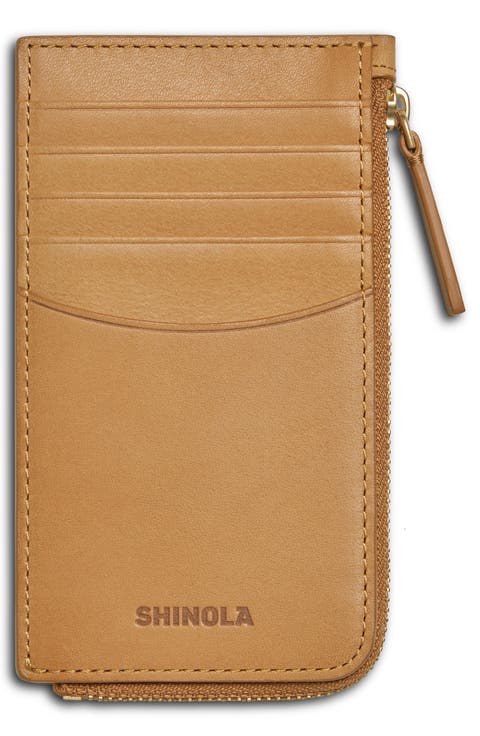 Zip Around Leather Card Case