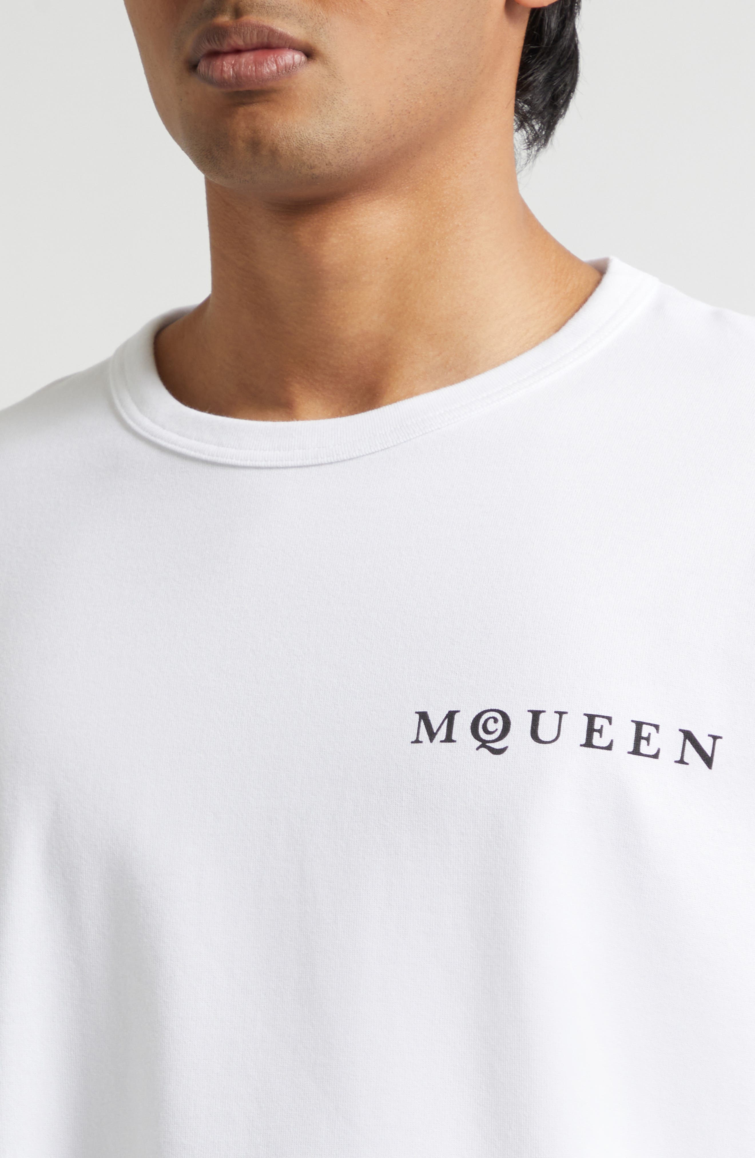 McQueen Oversize Logo Graphic T-Shirt (Men) | Nordstrom