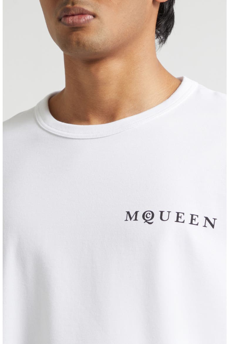Oversize Logo Graphic T-Shirt, Alternate, color, WHITE / BLACK