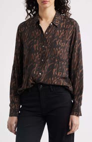 Rails Josephine Leopard Print Button-Up Shirt