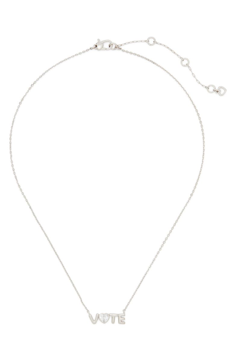 Kate Spade New York have your say pendant necklace, Main, color, 