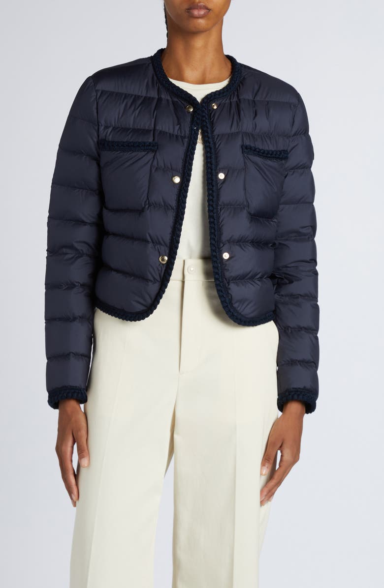 Moncler Gencay Down Jacket, Main, color, Navy Blue