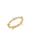  18Kt Yellow Gold / Clear Stone