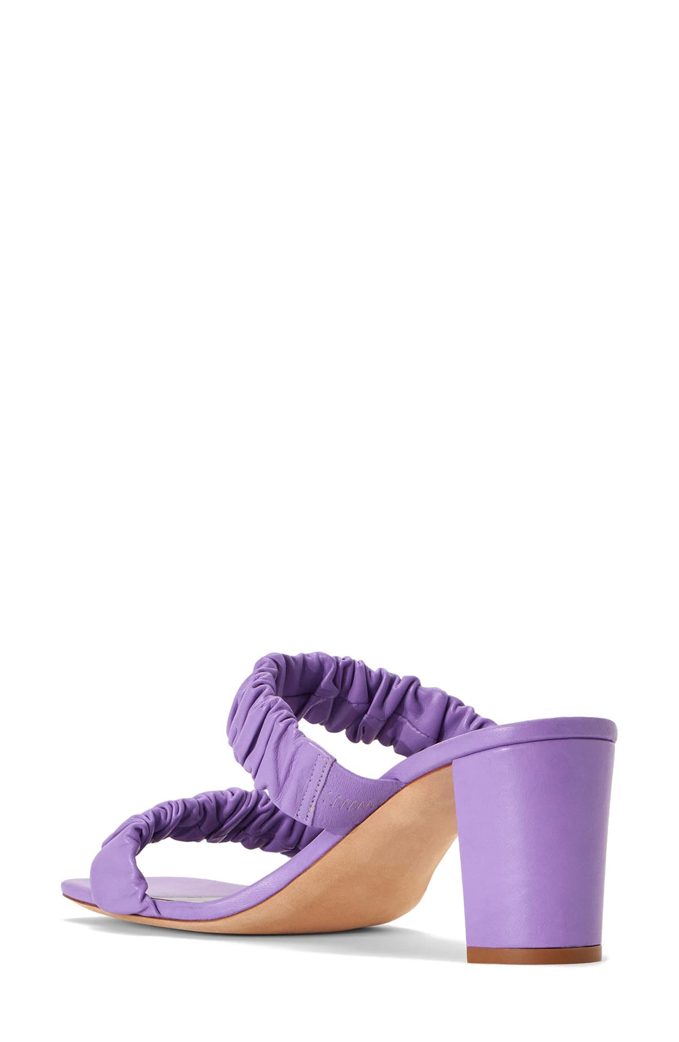 STAUD Frankie Ruched Slide Sandal, Alternate, color, 