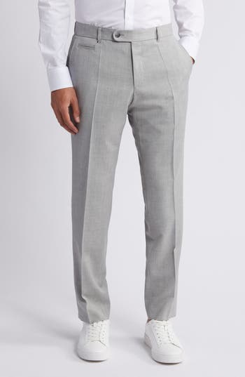 HUGO BOSS BOSS GENIUS SLIM FIT VIRGIN WOOL DRESS PANTS