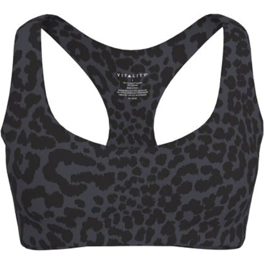Vitality Pulse Core Bra In King Cheetah Midnight