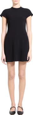 Theory Raglan Mock Neck Shift Minidress