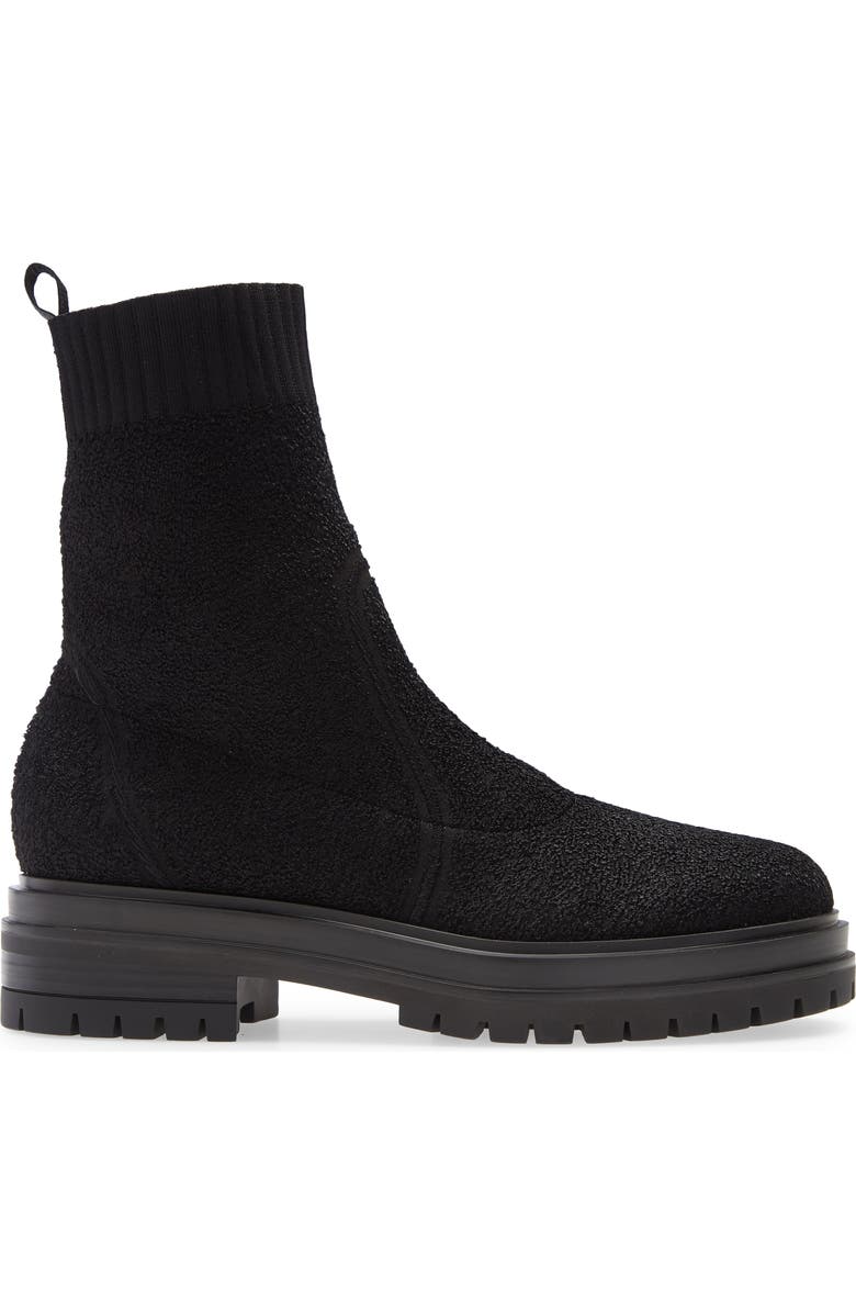 Gianvito Rossi Bouclé Knit Bootie, Alternate, color,