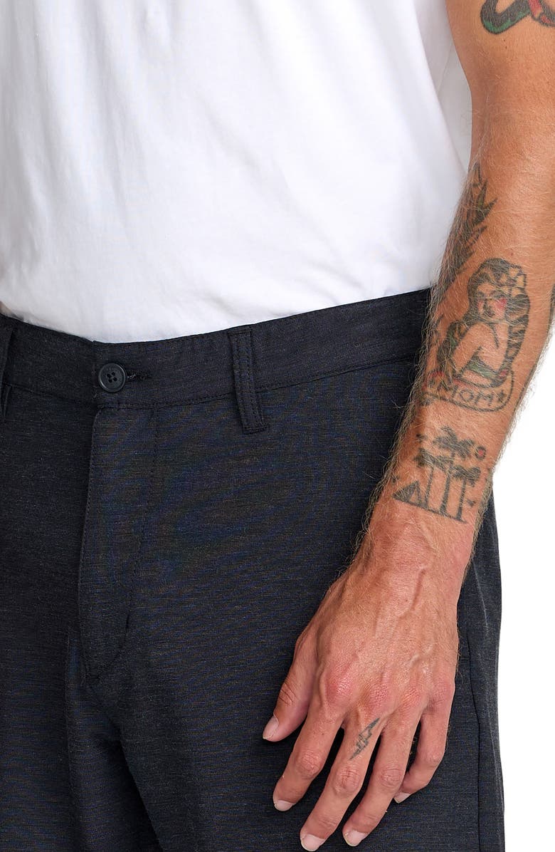 RVCA Sport Course Chino Shorts, Alternate, color, Heather Black