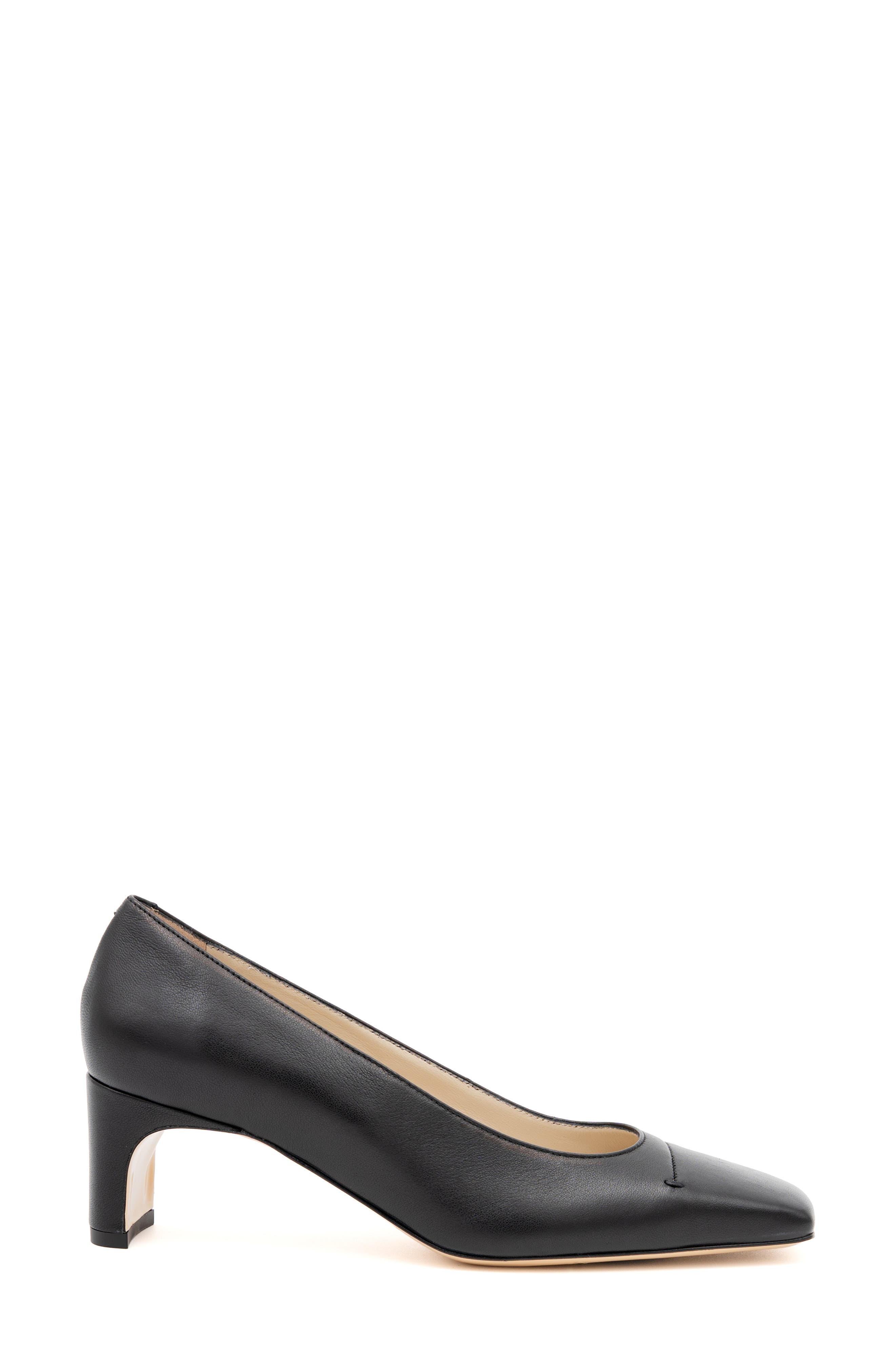 Amalfi by Rangoni Serapide Cap Toe Pump, Alternate, color, Black Parmasoft
