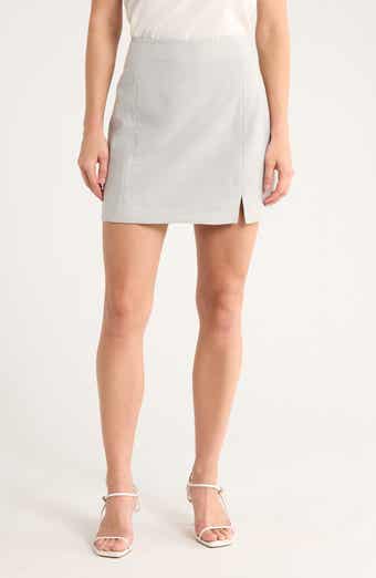Theory Wool Blend Miniskirt