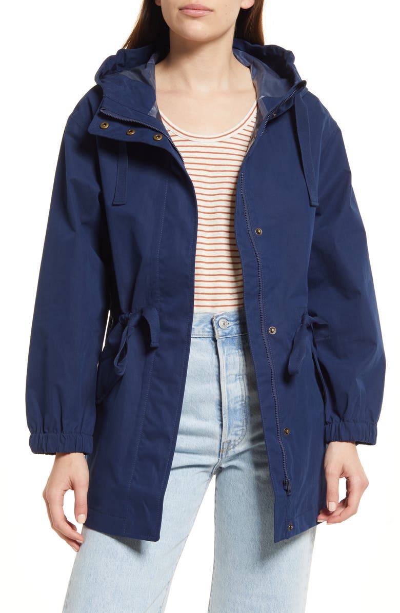 Madewell Raincloud Waterproof Raincoat, Main, color, 