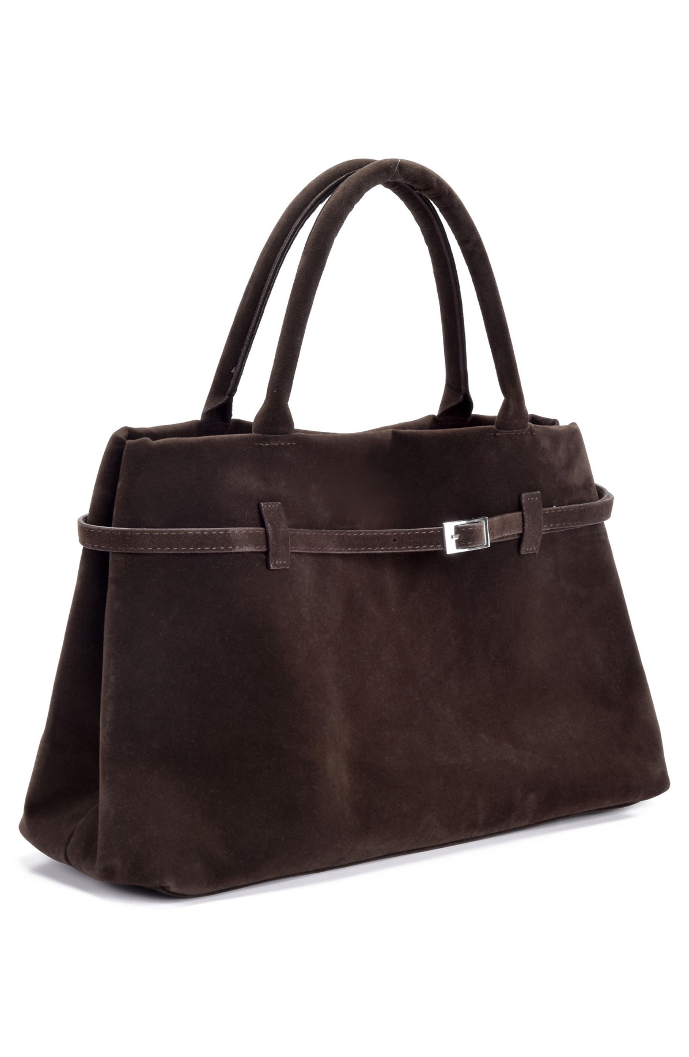 Adornia Belted Tote Bag, Alternate, color, Brown