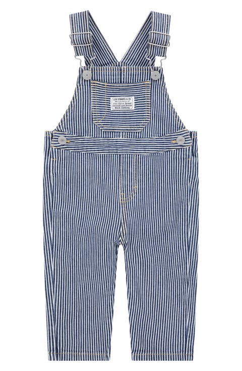 Railroad Stripe Overalls (Baby)