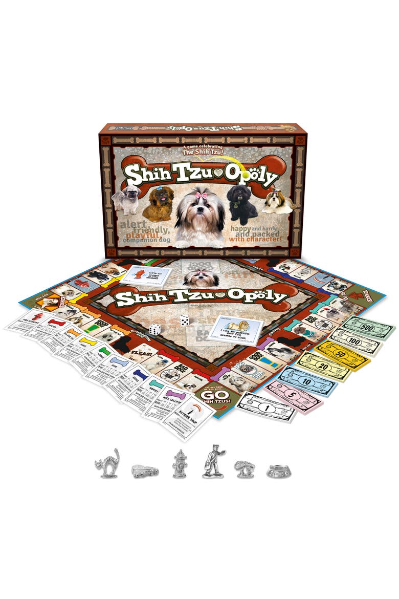 Shih-Tzu-Opoly Dog Themed Family Board Game, Ages 8+, Alternate, color, Multicolored