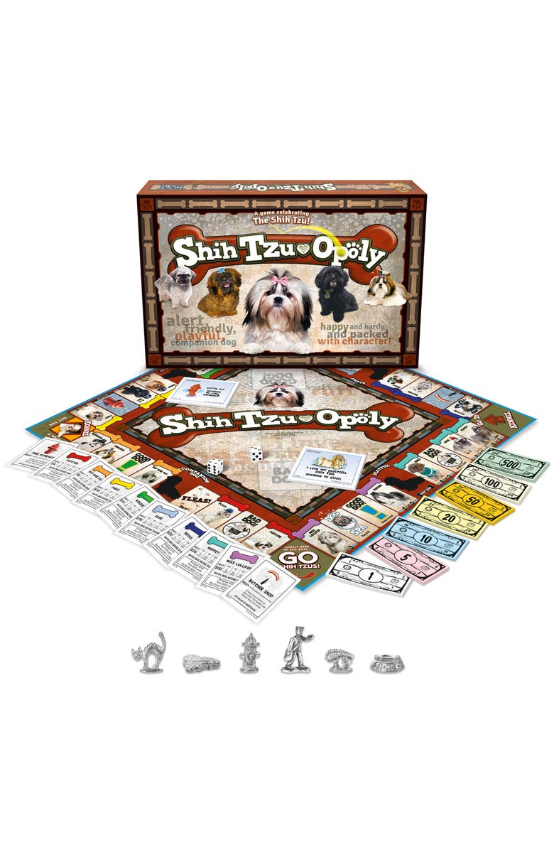 Late for the Sky Shih-Tzu-Opoly Dog Themed Family Board Game, Ages 8+, Alternate, color, Multicolored