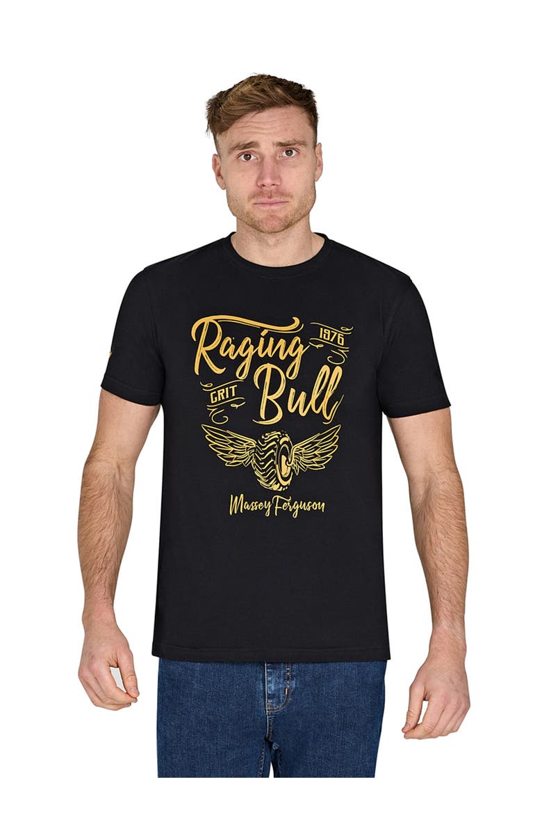 Raging Bull MF Wings Print T-Shirt, Main, color, Black