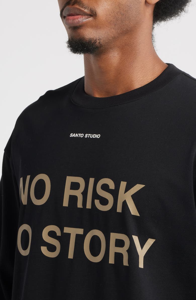 SANTO STUDIO No Risk No Story Oversize Graphic T-Shirt, Alternate, color, 