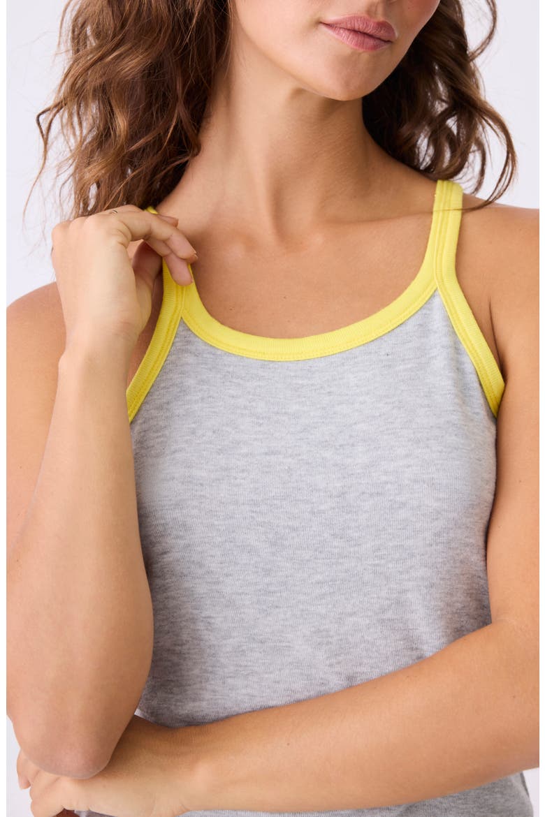 Electric Vibes Pajama Tank, Alternate, color, HEATHER GREY