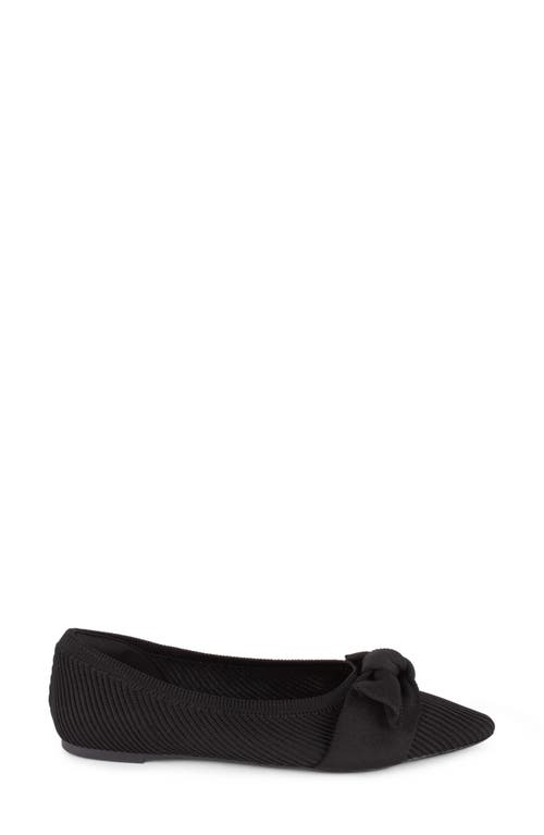 Tahari Montserrat Pointed Toe Flat In Black