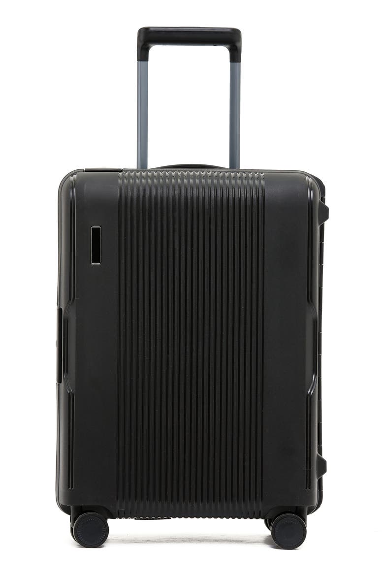 Fort Hardshell 21-Inch Clamped Carry-On, Main, color, BLACK