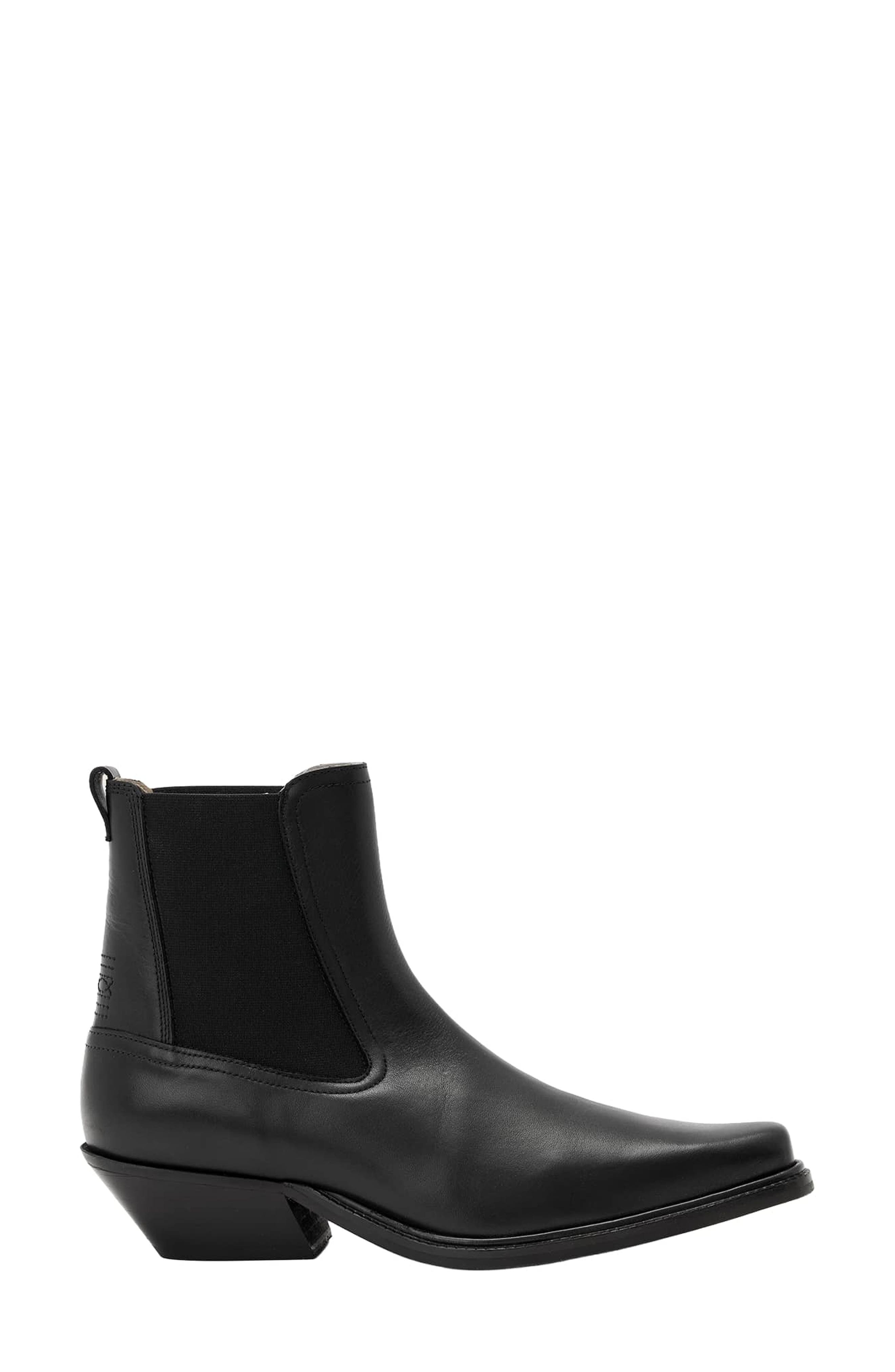 Carter Leather Chelsea Boot, Alternate, color, BLACK
