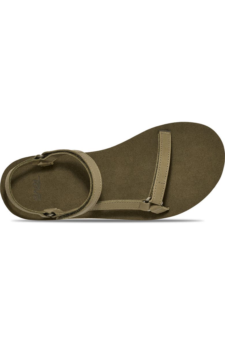 Teva Original Universal Slim Leather Sandal, Alternate, color, Burnt Olive