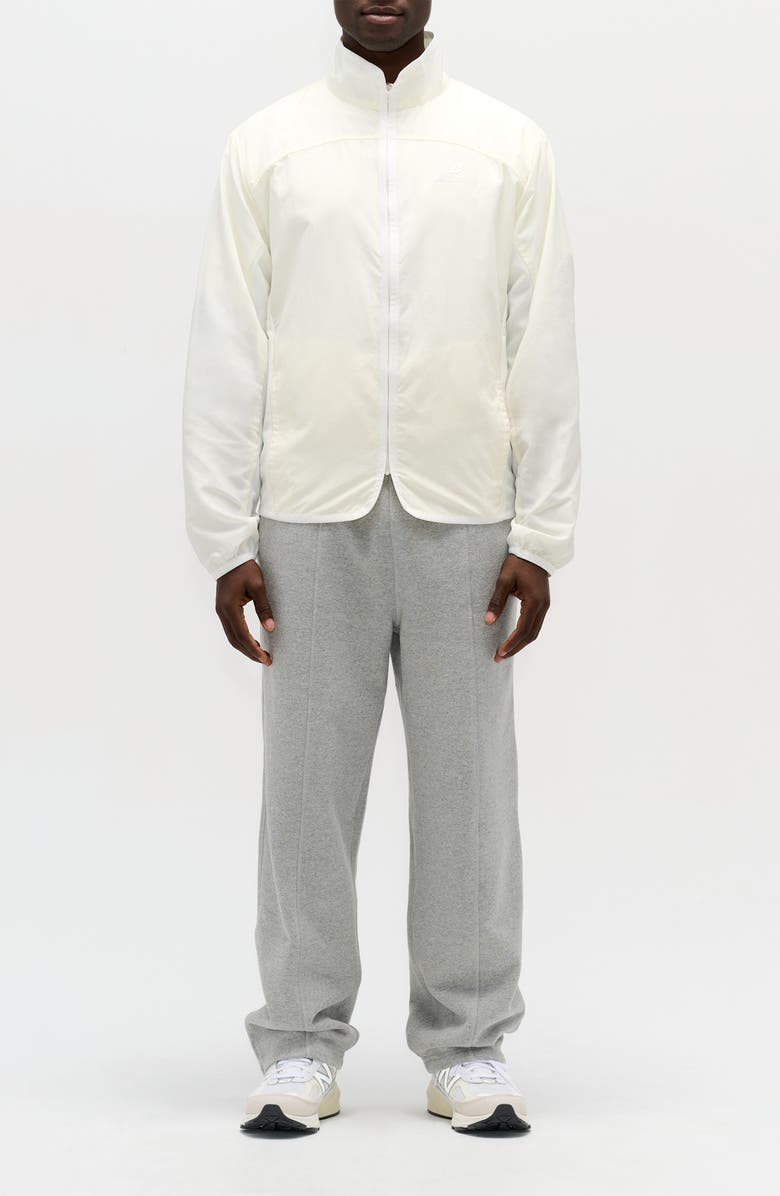 New Balance Made in USA Water Resistant Nylon Cycling Jacket, Alternate, color, Sea Salt