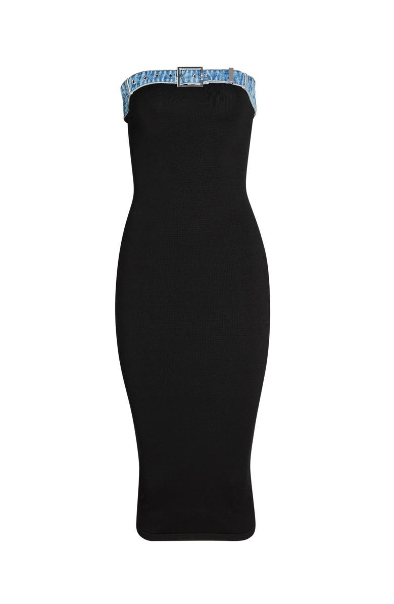 SER.O.YA Blanche Knit Denim Dress, Alternate, color, 