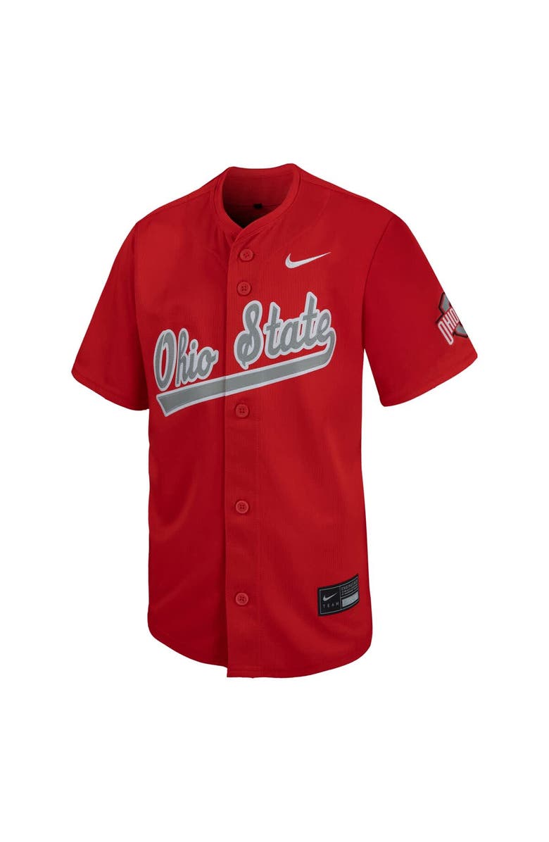 Nike Youth Nike Scarlet Ohio State Buckeyes Limited Baseball Jersey, Alternate, color, Scarlet
