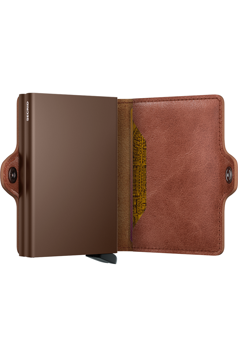 Twinwallet Vintage, Alternate, color, Cognac