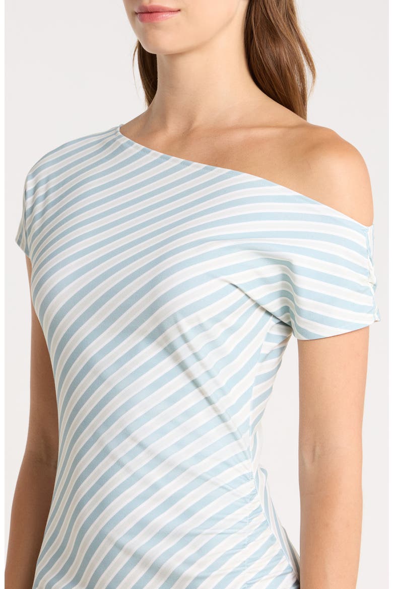 Valarie Off the Shoulder Minidress, Alternate, color, STRIPE