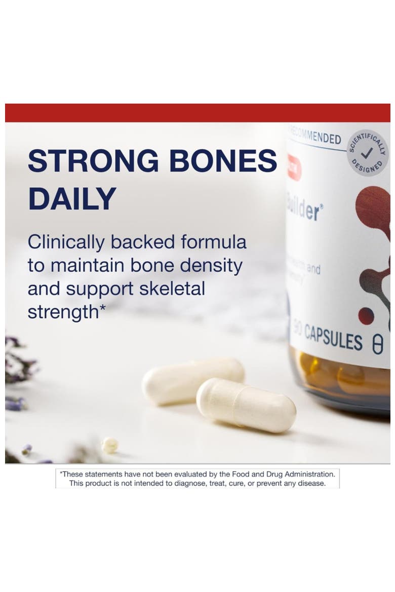Bone Builder Plus High Absorption Calcium Supplement 90 Capsules, Alternate, color, None