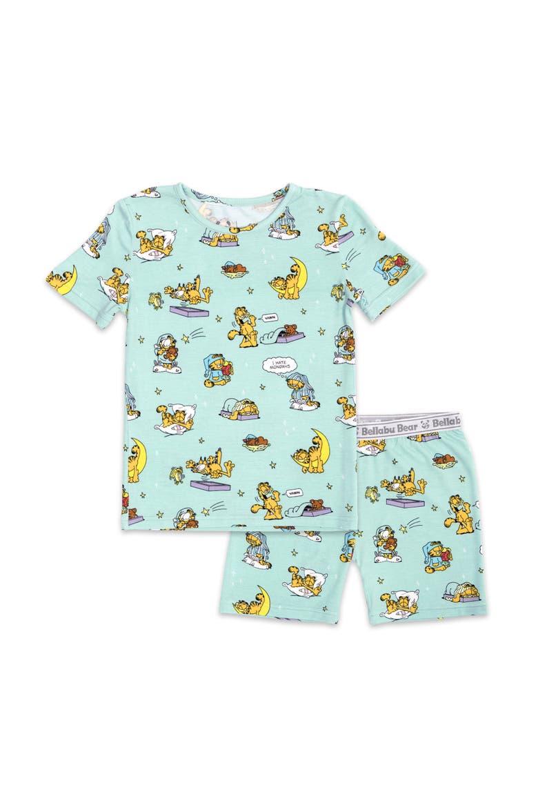 Garfield Lazy Mondays Kids 2-Piece Short Sleeve & Shorts Pajama Set, Main, color, Garfield: Lazy Mondays