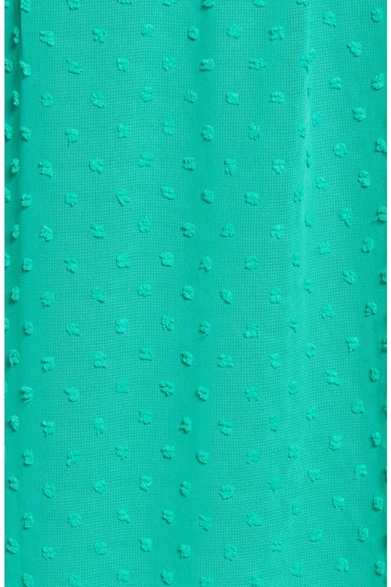 Gibson Swiss Dot Blouse, Alternate, color, GREEN