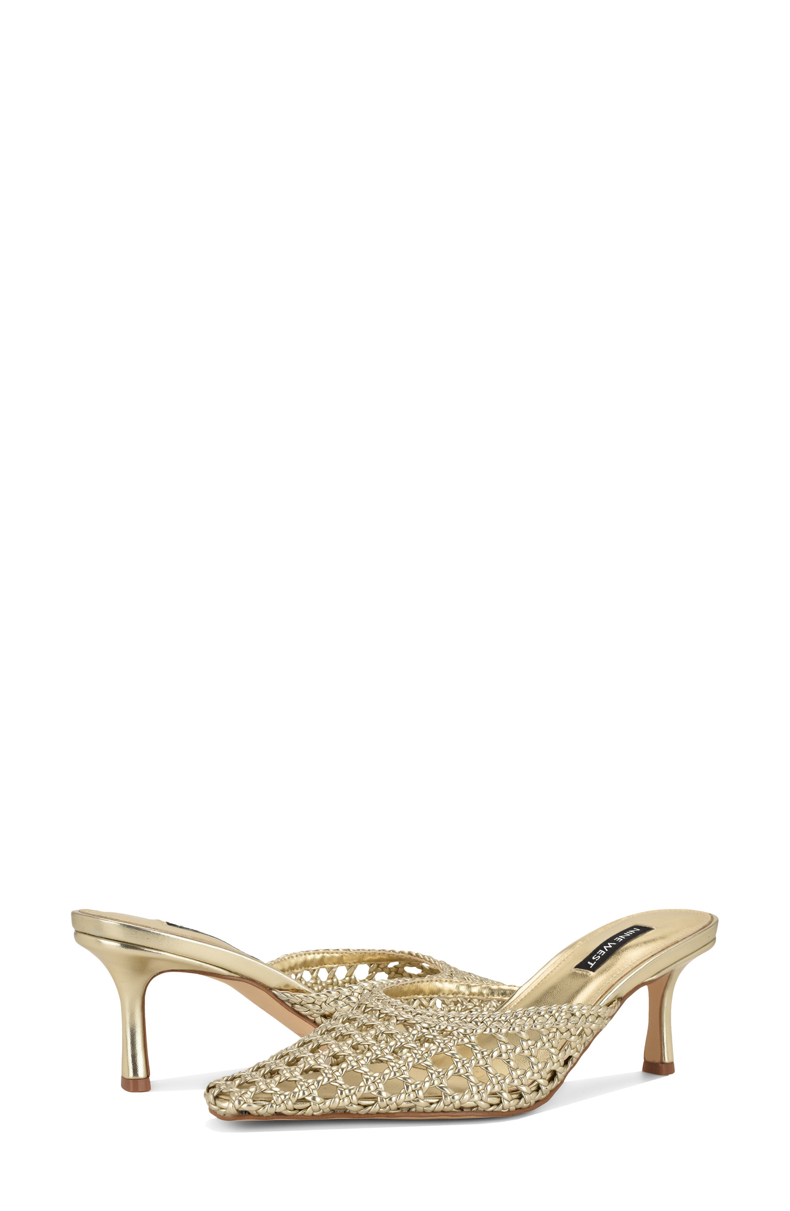 Camenlaw Woven Mule, Alternate, color, GOLD
