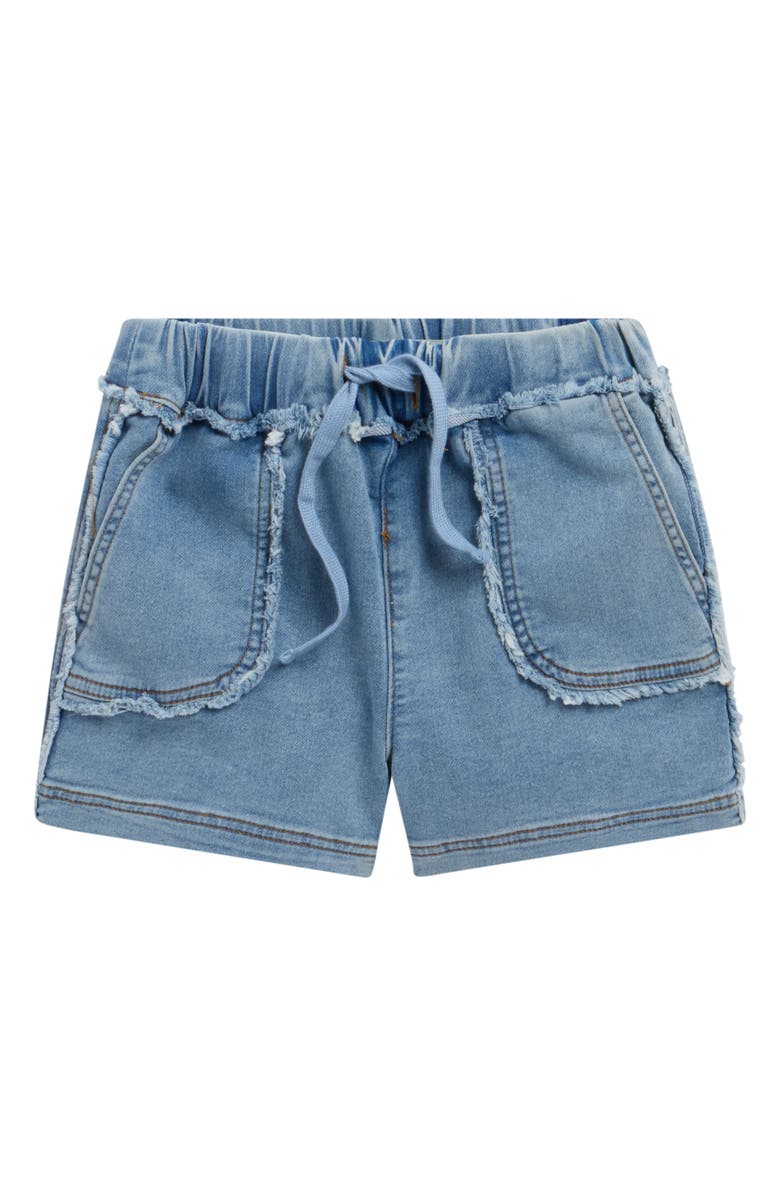 Tractr Kids' Knit Denim Lounge Shorts, Main, color, Indigo